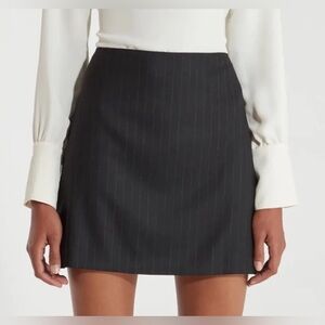 Billie the Label Eva Pinstripe Mini Skirt Size 2 NWT